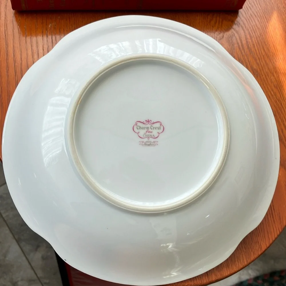 Vintage Charm Crest 9”  Mayfair Bowl  Fine China Porcelain Multi Floral
